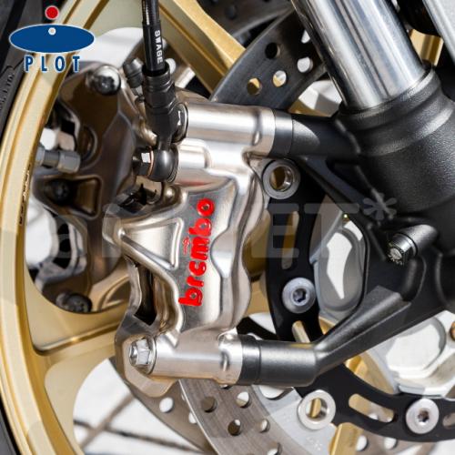 バイク用品・キャンプ 用品 正規品販売のアイネット / プロト Z900RS ラジアルキャリパー用オフセットカラー オフセット9mm 表凸/裏凹 4個セット【PCR-01】ブラック