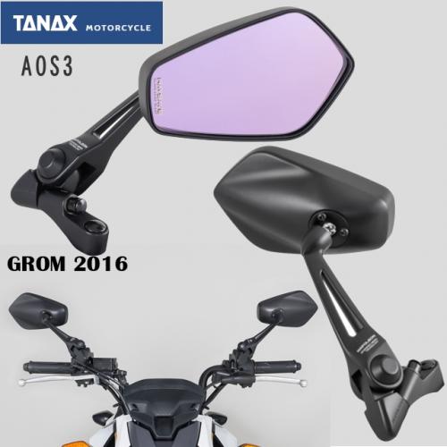 タナックス (TANAX) バイクミラー ナポレオン シャークミラー3 