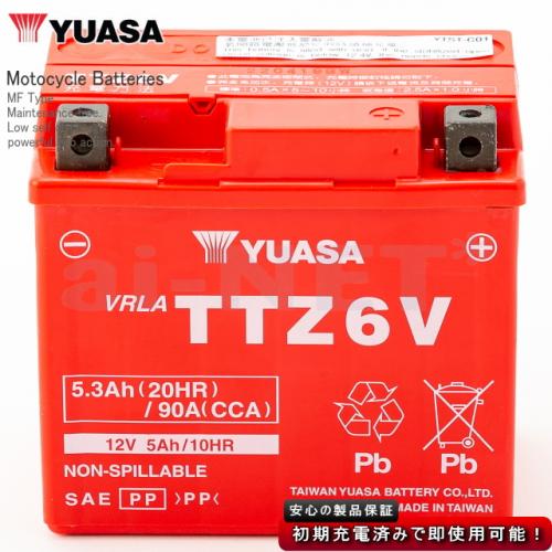 新品YUASA バッテリー　GTZ6V