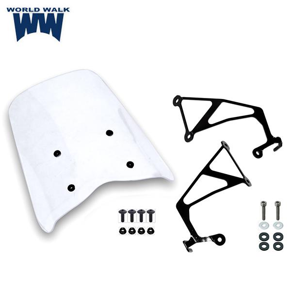 バイク用品・キャンプ 用品 正規品販売のアイネット / ワールドウォーク HONDA CRF250L CRF250Ls ウィンドスクリーン クリア  wa-36 風防 シールドスクリーン ウインドプロテクター バイク 外装 パーツ カスタム