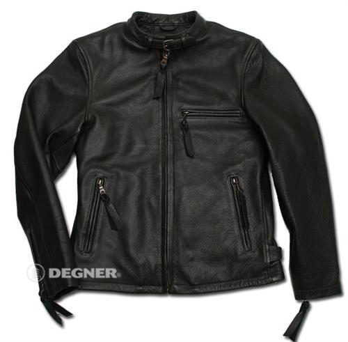 【送料無料】【DEGNER[デグナー]】 レザー ジャケット 7WJ-12A ブラック/2XLサイズ
